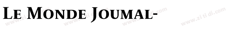 Le Monde Joumal字体转换